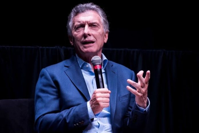 Macri dio una charla en el salón Metropolitano. Crédito: Marcelo Manera