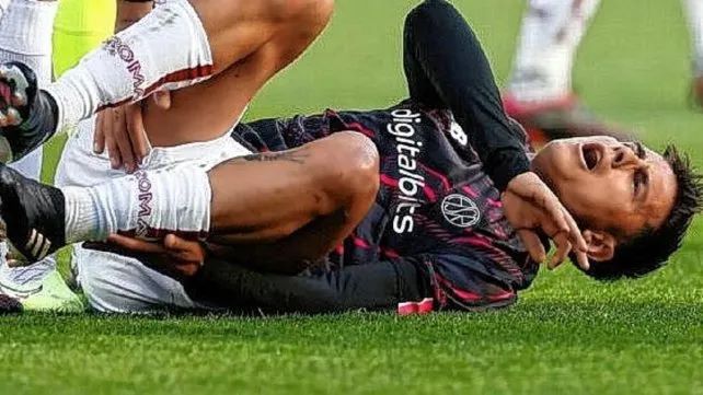 Paulo Dybala sufrió con Roma la tercera lesión muscular en la presente temporada.