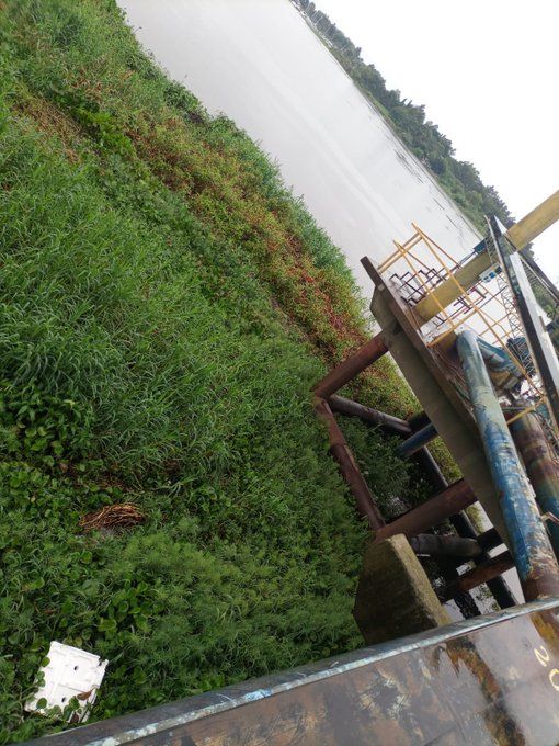 Toma Hernández en la zona del Puerto de la ciudad de Santa Fe: puede haber baja presión de agua en la ciudad