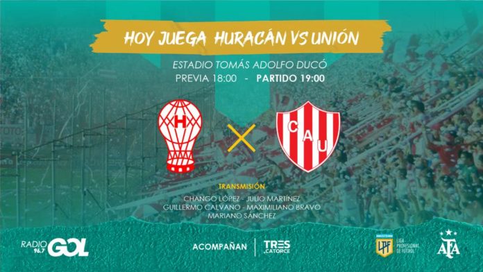 Huracan vs Unión Fecha 18, transmisión