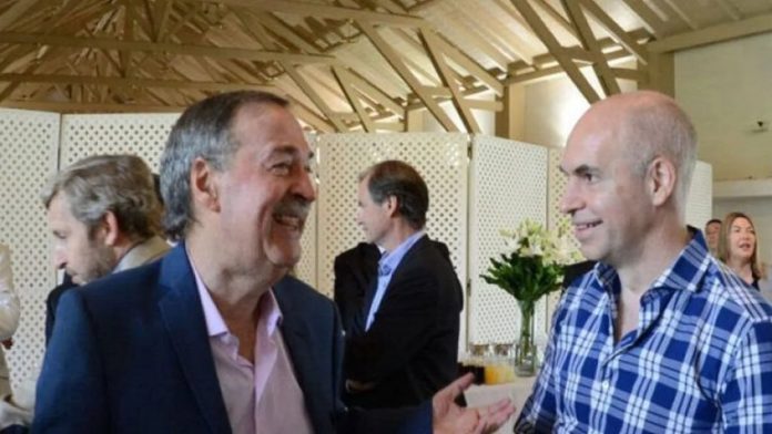 El precandidato presidencial del PRO, Horacio Rodríguez Larreta, y el gobernador de Córdoba, Juan Schiaretti.