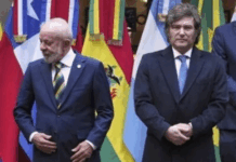 VIDEO | Frio saludo entre los presidentes Javier Milei y Lula Da Silva en la cumbre del Mercosur