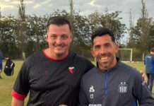 Talleres se entrenó en el predio de Colón y Tevez se llevó un regalo especial