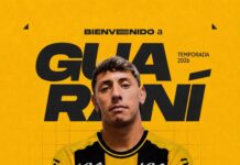 Leandro Allende fue presentado en Guaraní de Paraguay