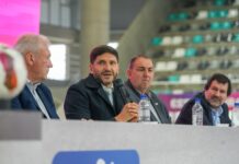 Pullaro presentó el sudamericano de Futsal en El Invencible Santa Fe: “La llama de los Juegos sigue encendida”